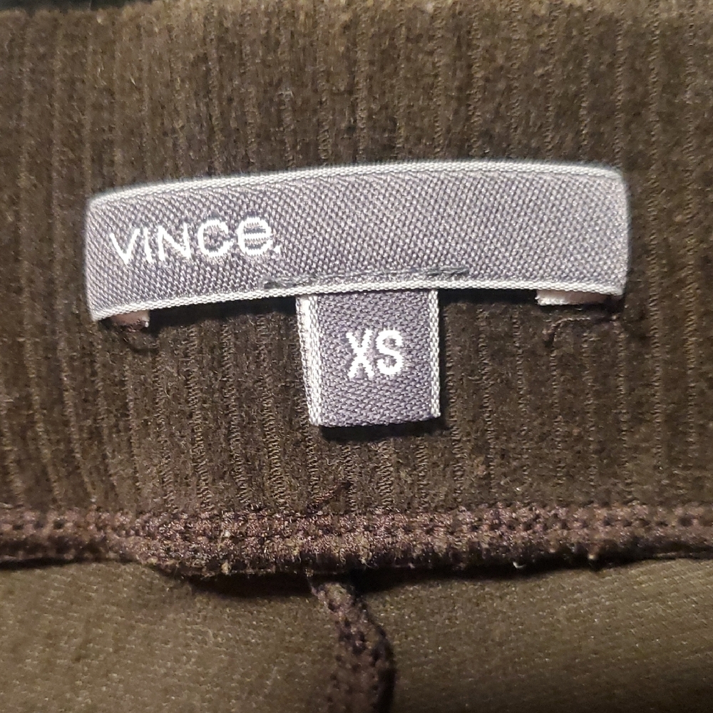 Vince Elastic Waistband Leggings - Brown Corduroy - Picture 2 of 8